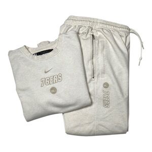 Nike Standard Issue NBA Philadelphia 76ers Sweatshirt and Jogger Set Size Large